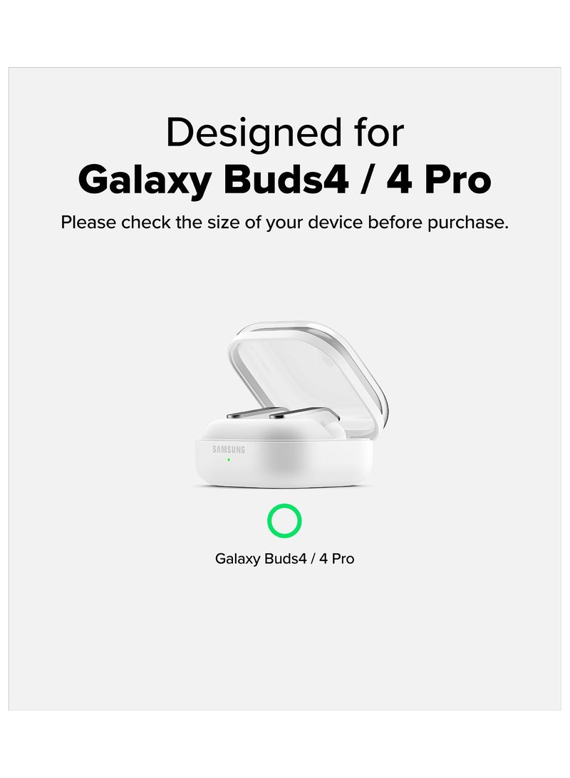 رينجك غطاء واقي مغناطيسي أونيكس متوافق مع Galaxy Buds 4 Pro / 4، غطاء TPU مضاد للصدمات مع حلقة مفاتيح - - Image 2