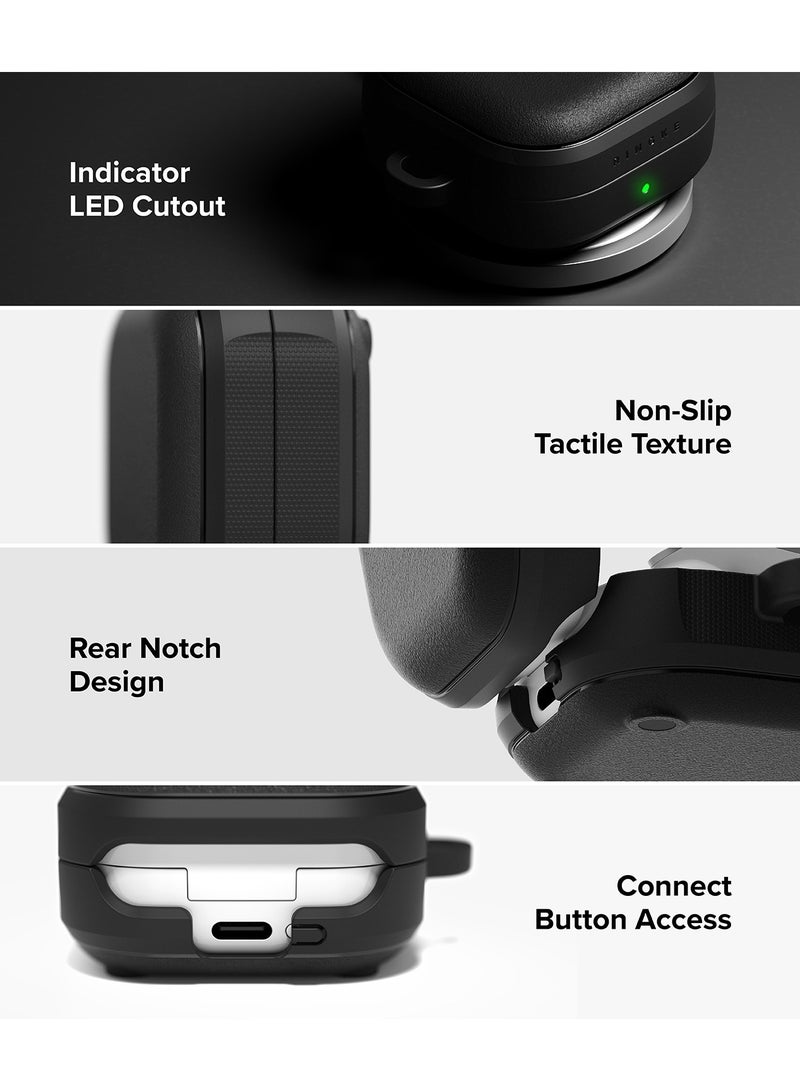 رينجك غطاء واقي مغناطيسي أونيكس متوافق مع Galaxy Buds 4 Pro / 4، غطاء TPU مضاد للصدمات مع حلقة مفاتيح - - Image 5