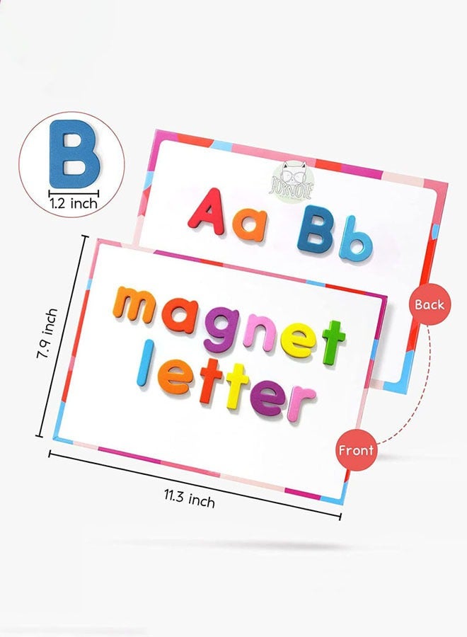 Hanayo Magnetic Alphabet Letters Kit 234 Pcs with Double - Side Magnet Board Foam Alphabet Letters for Preschool Kids Toddler Spelling and Learning Colorful ABC Education Fridge Magnets(Multicolour) - Image 2