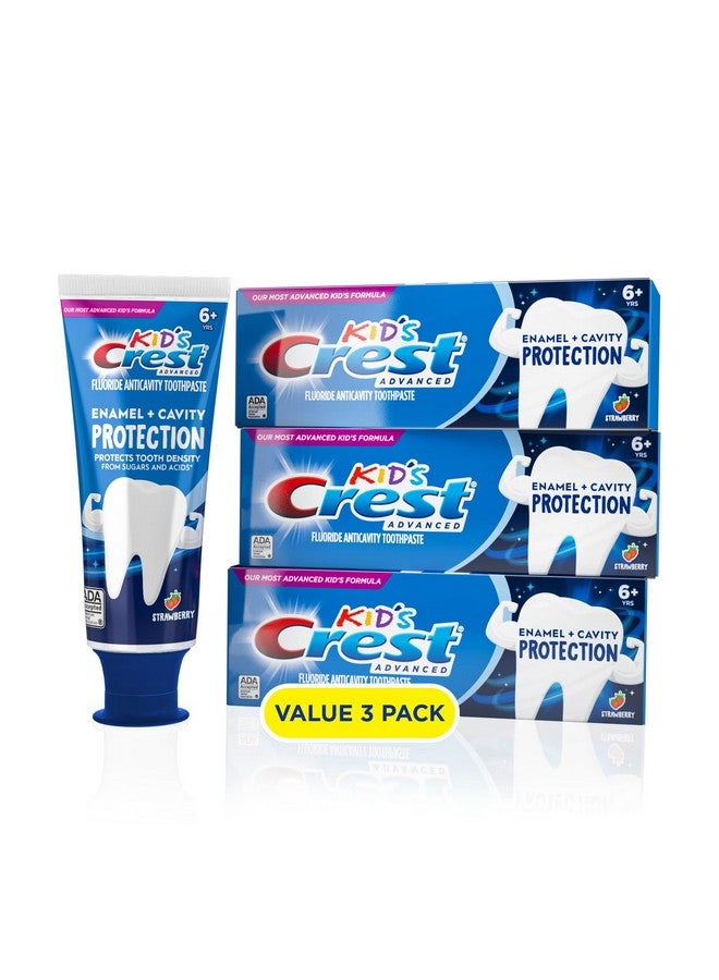 كرست معجون أسنان كريست للأطفال لحماية مينا الأسنان والتسوس، 4.1 أونصة (عبوة من 3 قطع) - Image 1