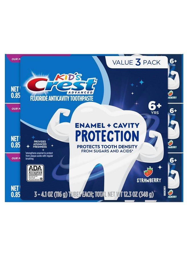 كرست معجون أسنان كريست للأطفال لحماية مينا الأسنان والتسوس، 4.1 أونصة (عبوة من 3 قطع) - Image 2