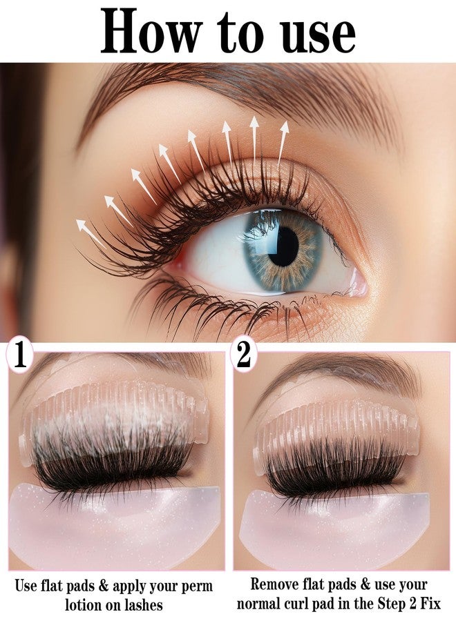 Sibba Flat Lash Lift Pads, 6 Pcs Korean Lash Lift Shields, Eyelash Lifting Pads Reusable Silicone Rods for Eyelash Perm Lamination Salon Home Use - Image 4