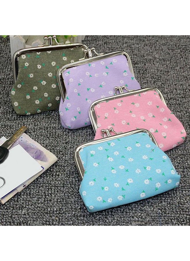 NIBEMINENT - Fashion Double Layer Coin Case 11x9cm Purple - Image 1