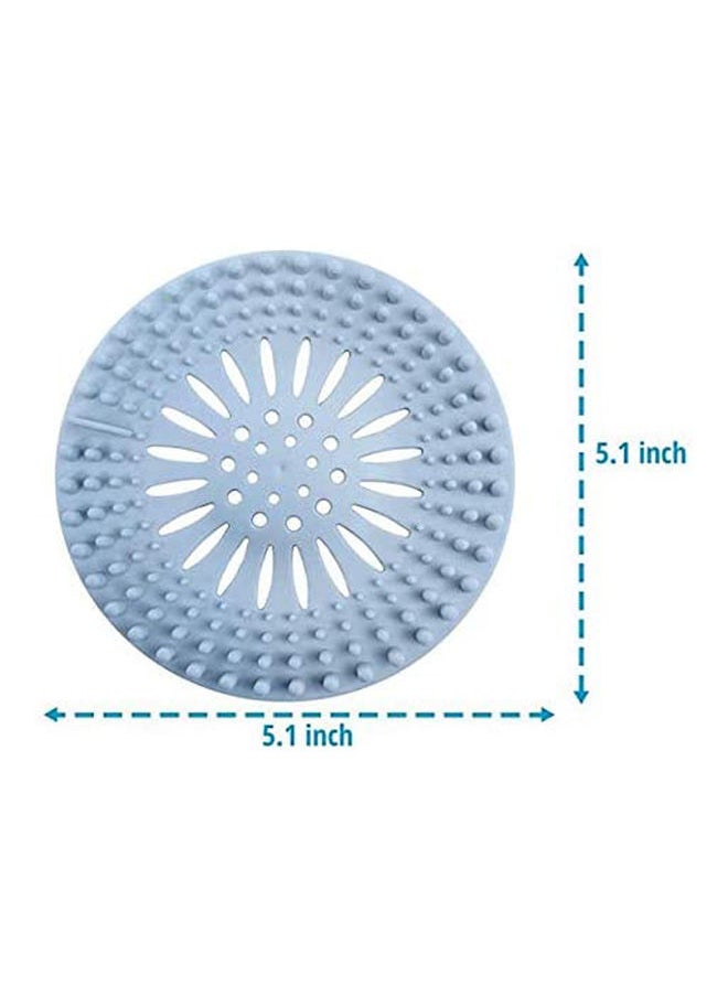 NIBEMINENT Shower Drain Hair Trap Durable Blue 5.1inch  - Image 2