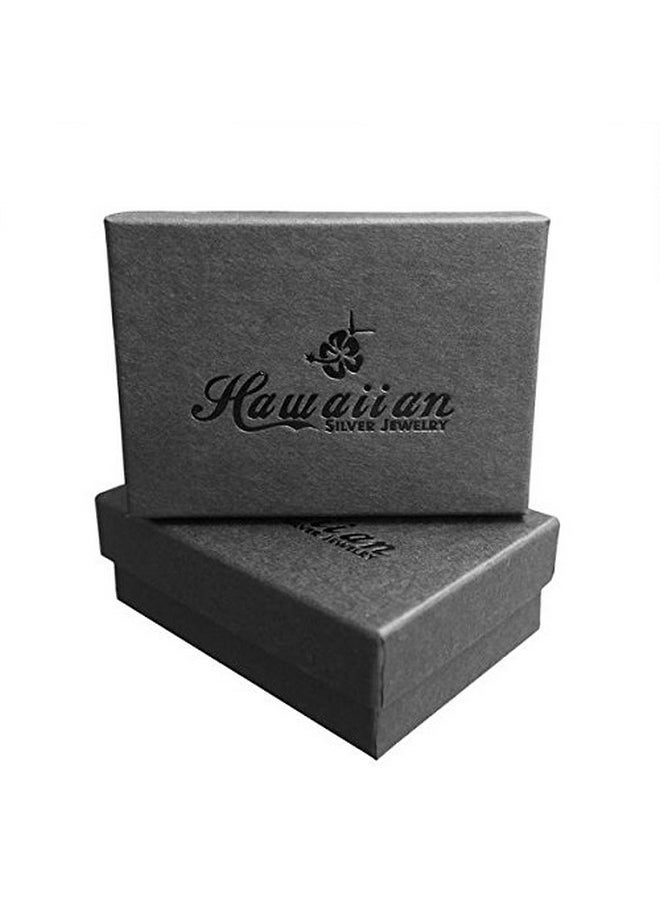 Hawaiian Silver Jewelry - Sterling Silver 5 8 Inch Hibiscus Stud Earrings - Image 1