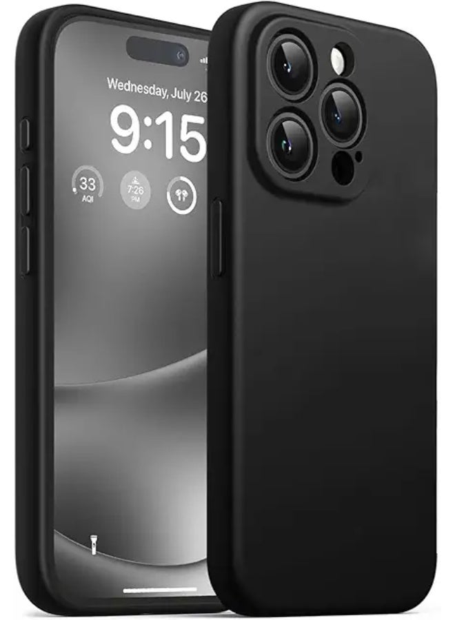 Protective Cover For iPhone 14 Pro Max , Slim Fit  Soft Back TPU Case Flexible Silicone Cover Compatible For iPhone 14 Pro Max - Black