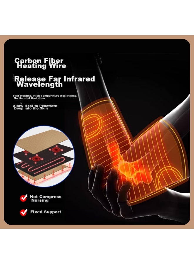 DISHU Dishe Electric Heating Elbow Guard, Warm Joint Protection Sleeve, Tennis Elbow Specialized Brace, Mugwort Hot Compress Therapy, Joint Protection For Men And Women, Right  - Image 1