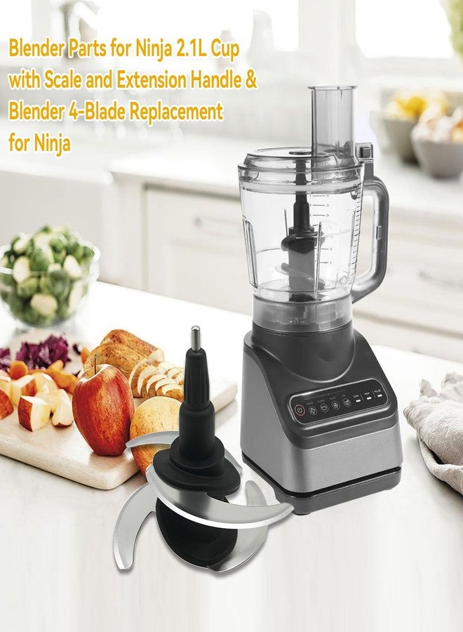 SYWAN Blender 4 Blade Compatible with Ninja 64oz 72oz Food Processor Bowl Chopping Blade 319KKU770 8-Cup 9-Cup Pitcher CT682SP BL681A BL682 BL770 BL770AMZ and More - Image 5