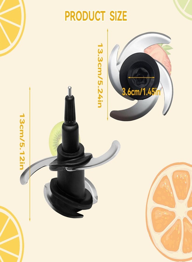 SYWAN Blender 4 Blade Compatible with Ninja 64oz 72oz Food Processor Bowl Chopping Blade 319KKU770 8-Cup 9-Cup Pitcher CT682SP BL681A BL682 BL770 BL770AMZ and More - Image 2