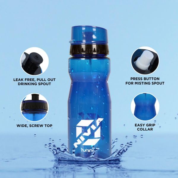Nivia Running Sipper, Spray Sipper, For Running, Gym, Outdoor Training, Leakproof, BPA Free, 700ML (Blue) - Image 4
