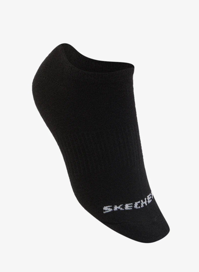 SKECHERS 3 Pack Non-Terry No-Show Socks