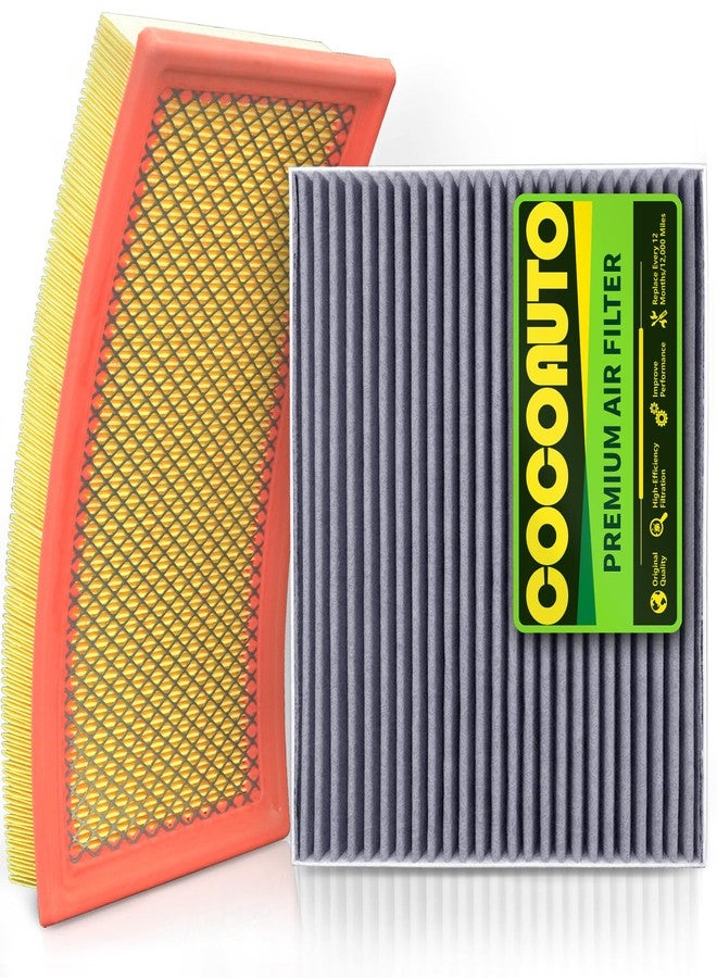 COCOAUTO Cabin and Engine Air Filter Kit for 2020-2023 Ford Explorer, 2020-2023 Lincoln Aviator, 2020-2024 Police Interceptor Utility, selected models Replace FA1884 7T4Z9601A FP89 JX6Z9601A - Image 1