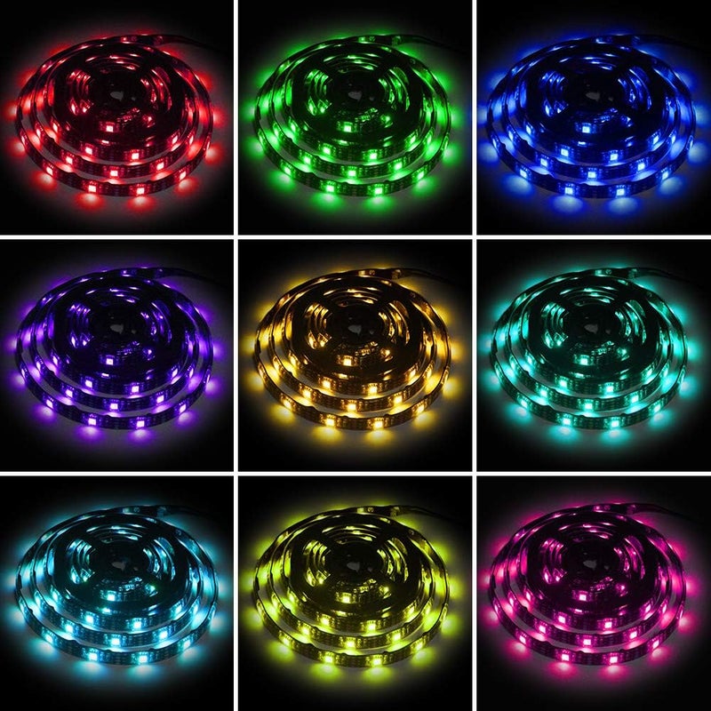 XYOP USB LED Strip Lights 13.2ft, USB Powered LED Light with 24-Keys Remote Controller Waterproof RGB Flexible Color Changing LED Strip Light for TV Backlights, Bedroom, Desk, PC, Camping & Home Decoration - Image 5