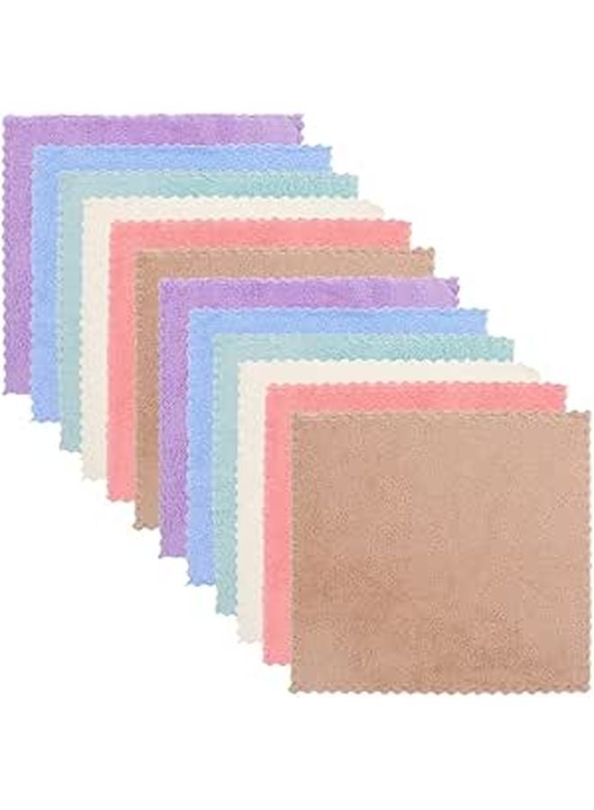 12Pcs Mixed Color Guinea Pigs Fleece Blankets Soft Cage Liners Bedding Bath Towels 11 8x11 8in - Image 1