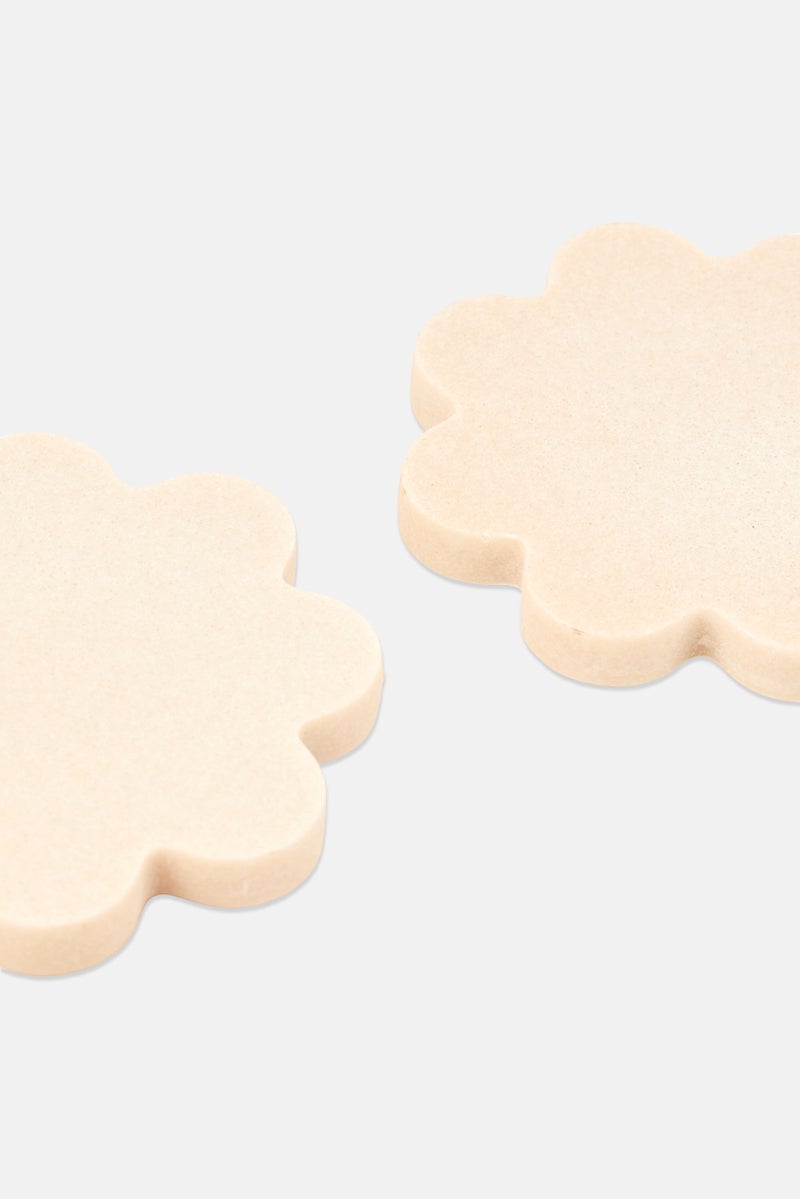 Muy Mucho 2 Piece Stoneware Coasters Set, Pink - Image 3