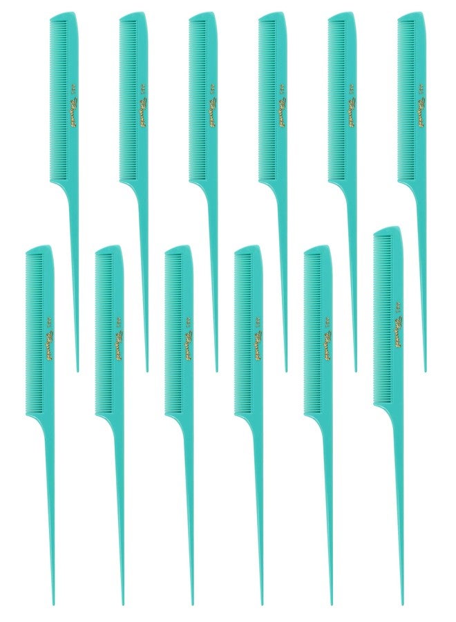 Krest Cleopatra 8-1/2 inch Rattail Combs Extra Fine Tooth.Rat Tail Comb Model #441 Color Fresh Mint. 1 dozen.