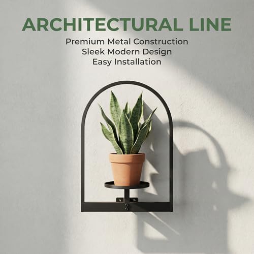 NUZZERO 2 Pack Plant Stand Indoor Outdoor Hanging Planters for Indoor Plants Wall Plant Holder for Indoor Plants Plant Frames Wall Decor for Livingroom Bedroom Balcony Patio - Image 2
