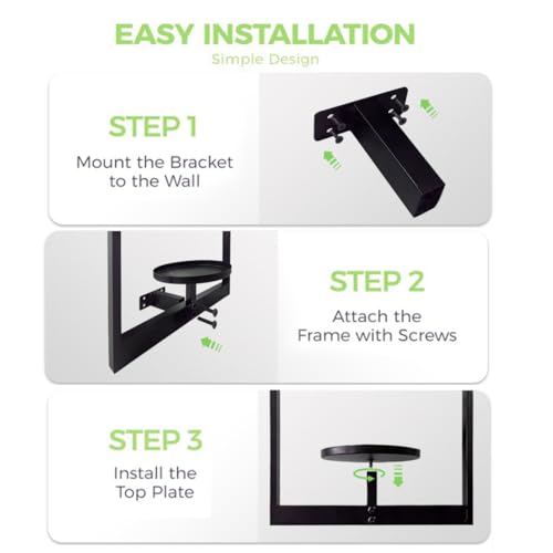 NUZZERO 2 Pack Plant Stand Indoor Outdoor Hanging Planters for Indoor Plants Wall Plant Holder for Indoor Plants Plant Frames Wall Decor for Livingroom Bedroom Balcony Patio - Image 3