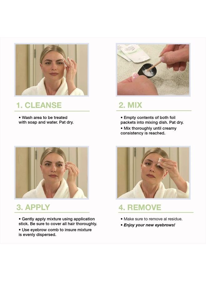 Godefroy Eyebrow Color Lightening Crème Single Use Application Kit - Image 5