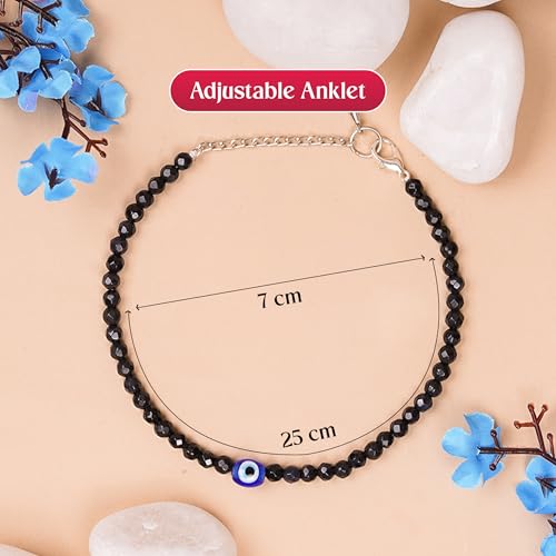 GEMSMANTRA Evil Eye Anklet for Women Stylish | Fancy Payal | Leg Chain Jewelry Gift for Women - Image 3
