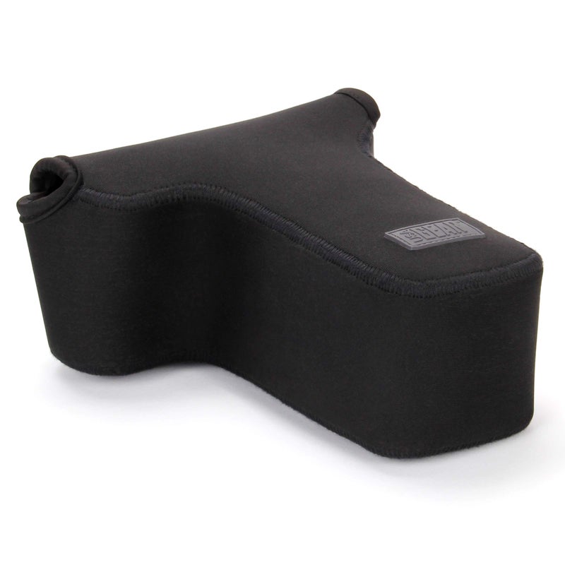 USA GEAR Camera Sleeve and Zoom Lens DSLR Camera Case with DSLR Sleeve Protection, Holster Belt Loop and Accessory Storage - Compatible with Canon, Nikon, Sony, Olympus, Pentax and More (Black) - Image 3