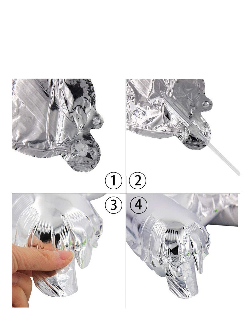 MARKQ Rainbow Happy Birthday Balloon Banner [16 Inch] - Mylar Foil Letter Sign for Birthday Party Decorations  - Image 5