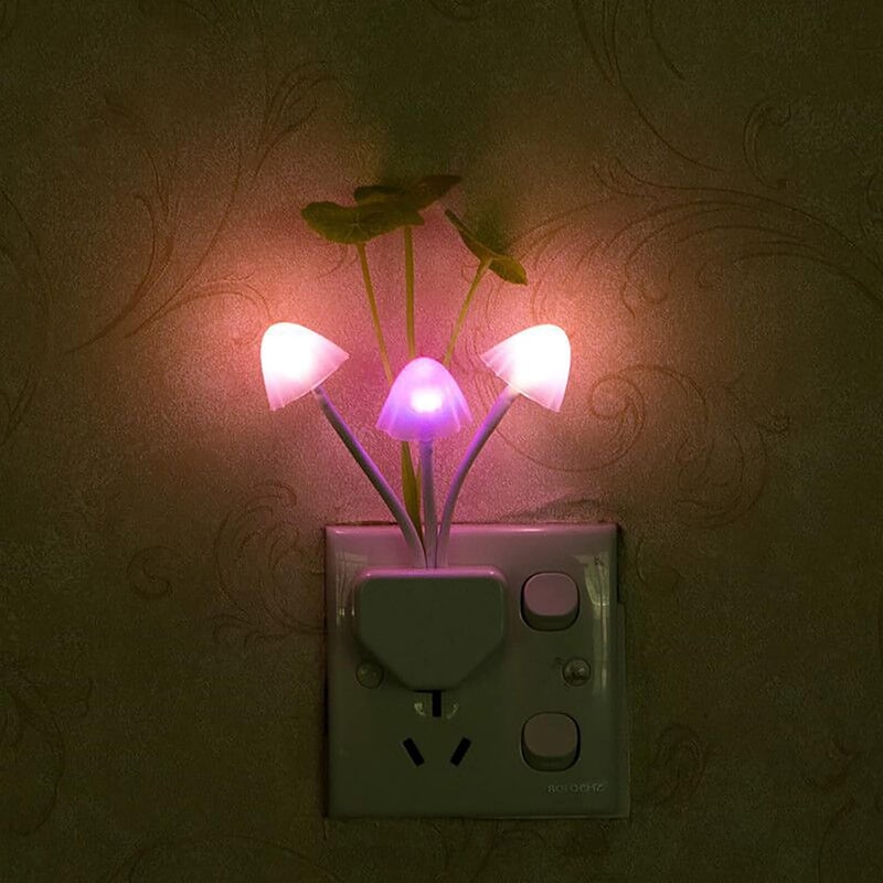 comfrt Romantic Colorful LED Night Light, Sensor Pomegranate Potted Light for Home Bedroom Plug-in Wall Lighting Decoration - Image 5