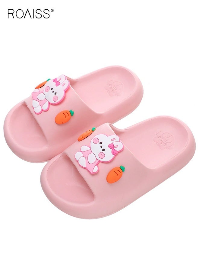 roaiss Girls Summer Sandals, Comfort Slippers with Non-slip Sole, Breathable Lightweight Slides with Adorable Design, Casual Beach Shoes for Girls, Suitable for Bathroom, Beach and Wearing at Home - Image 1