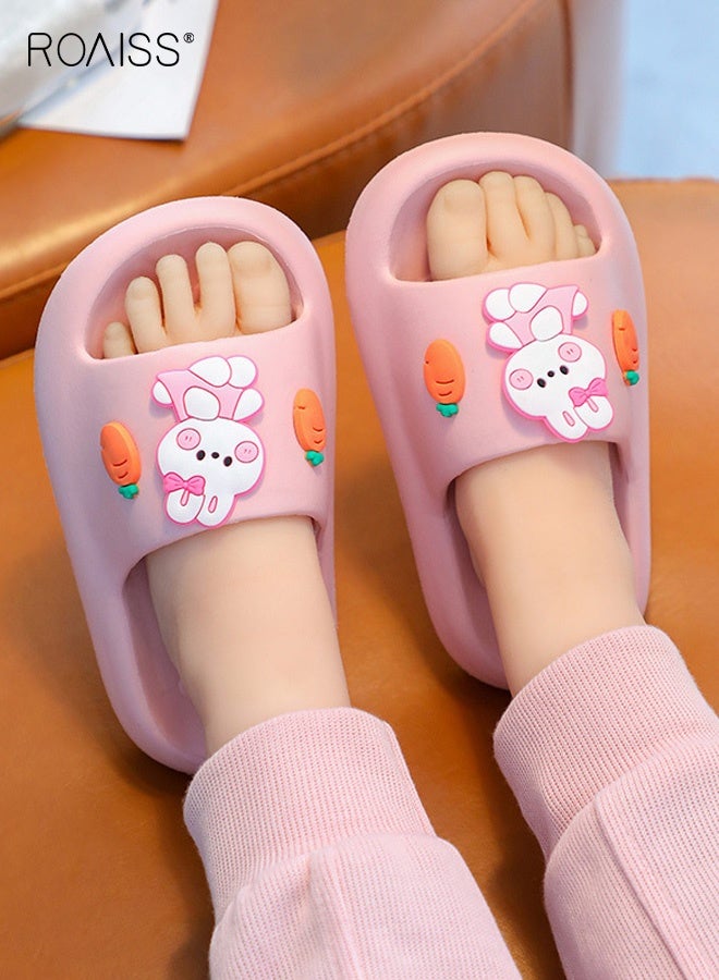 roaiss Girls Summer Sandals, Comfort Slippers with Non-slip Sole, Breathable Lightweight Slides with Adorable Design, Casual Beach Shoes for Girls, Suitable for Bathroom, Beach and Wearing at Home - Image 2
