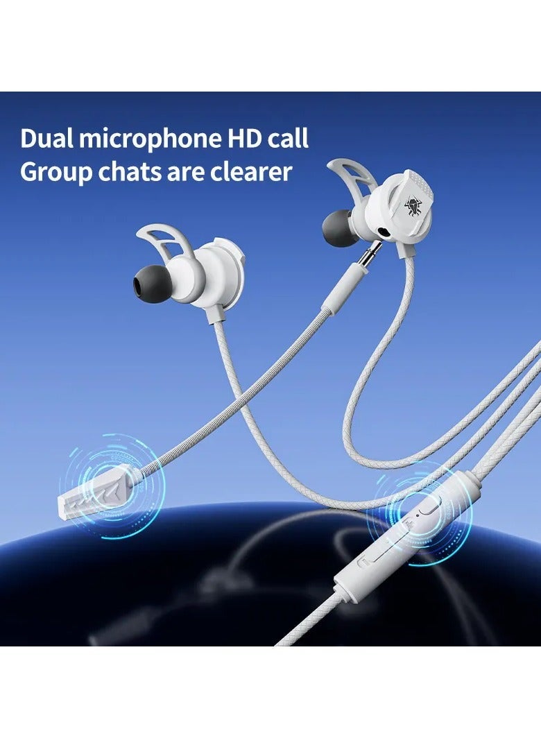 Plextone RX3 Pro Wired Earphones AUX 3.5mm Plug with Dual Microphone HD Detachable Side-mounted In-Ear Headphones Hifi Sound Quality for Mobile Phones and Tablets Color Gray - Image 5