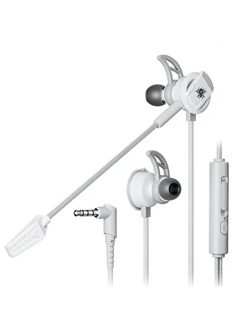 Plextone RX3 Pro Wired Earphones AUX 3.5mm Plug with Dual Microphone HD Detachable Side-mounted In-Ear Headphones Hifi Sound Quality for Mobile Phones and Tablets Color Gray - Image 1