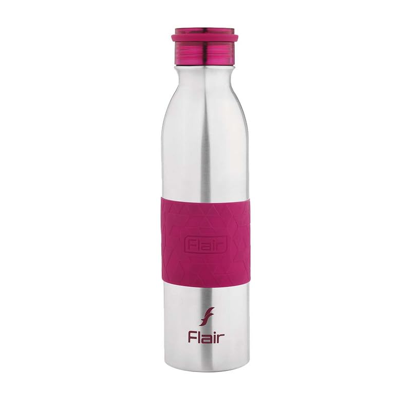 Flair Look PRO Insulated Steel Bottle | Upto 24 Hours Hot & Cold | Leakproof, BPA-Free, Tough & Durable, Copper Coated-Double Walled, Rust Free Water Bottle (900 ml,Purple) - Image 1