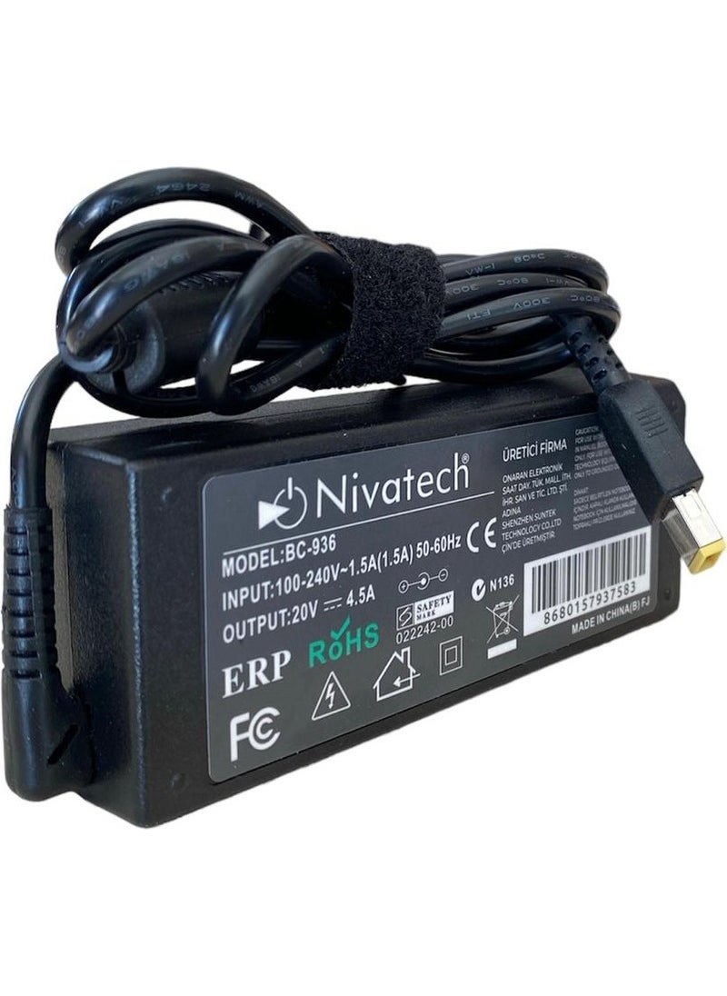 NCP - Lenovo 20V 3.25A 10.5 4.0mm Square Tip Laptop Adapter Charger Lenova1 - Image 1