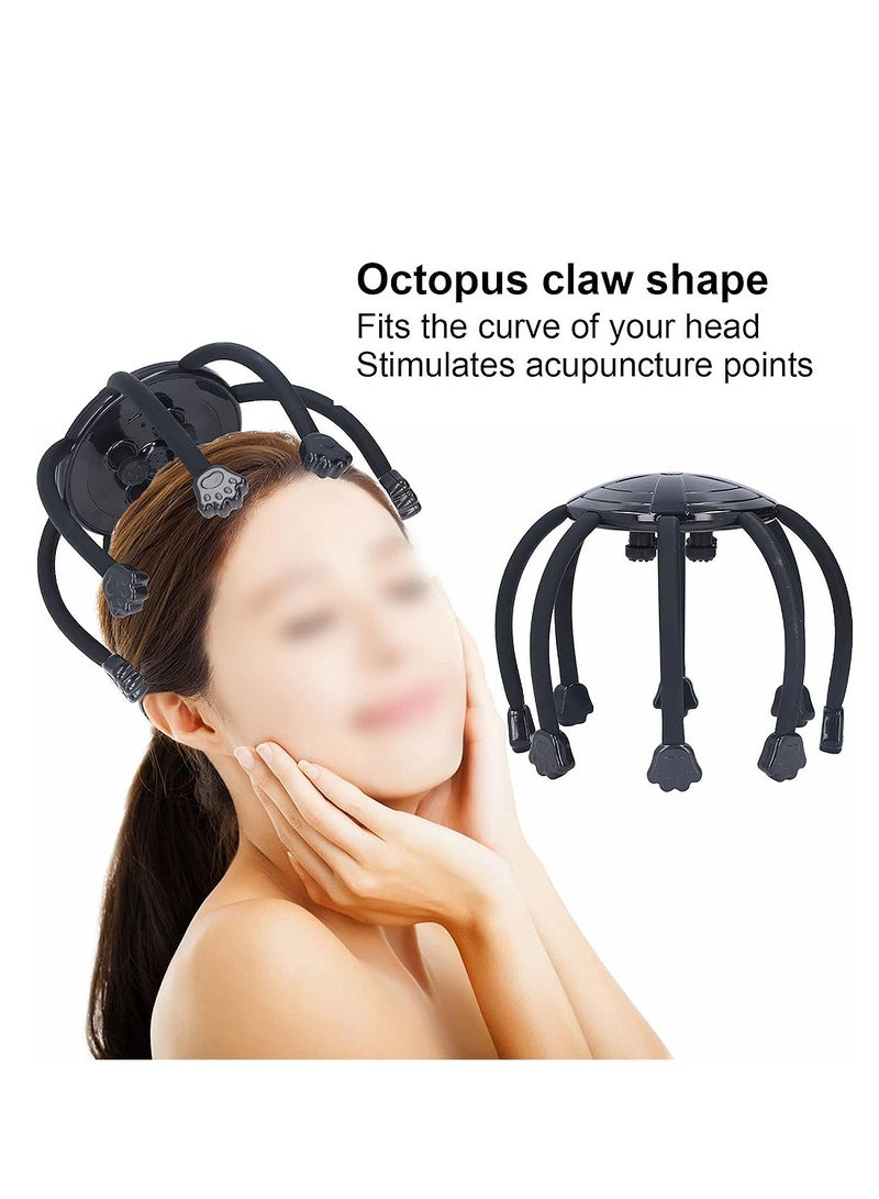 Electric Head Massager, Intelligent Head Massager Massager Black - Image 4