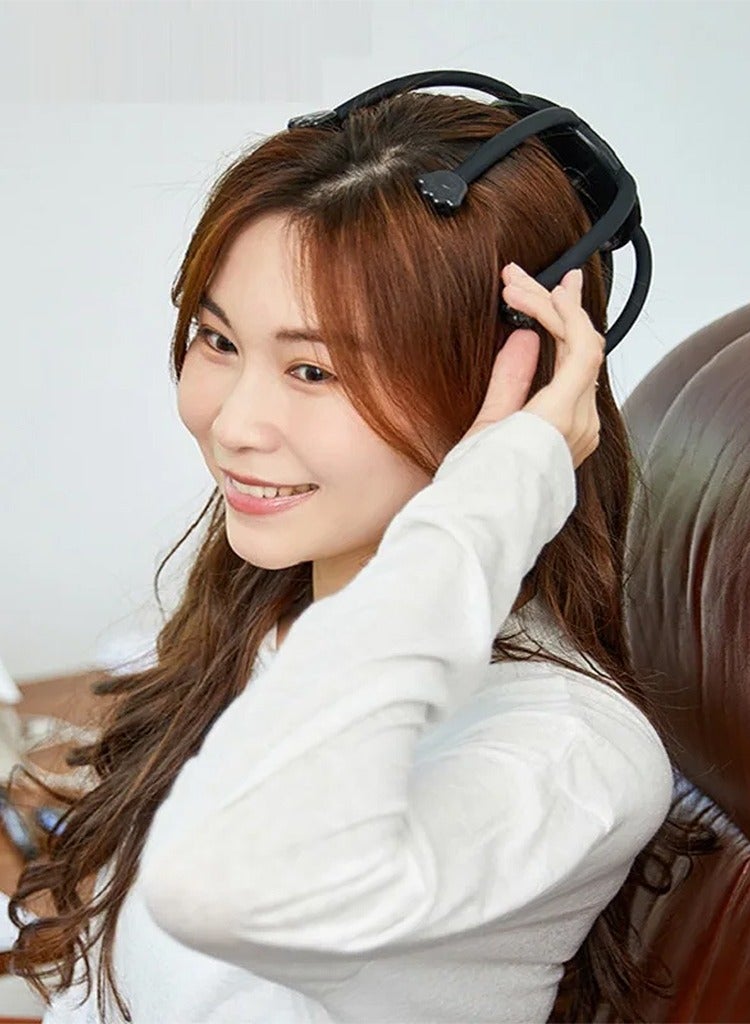 Electric Head Massager, Intelligent Head Massager Massager Black - Image 5