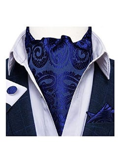 Men's Set Consisting Of Three Pieces (tie - Handkerchief - Cufflinks)