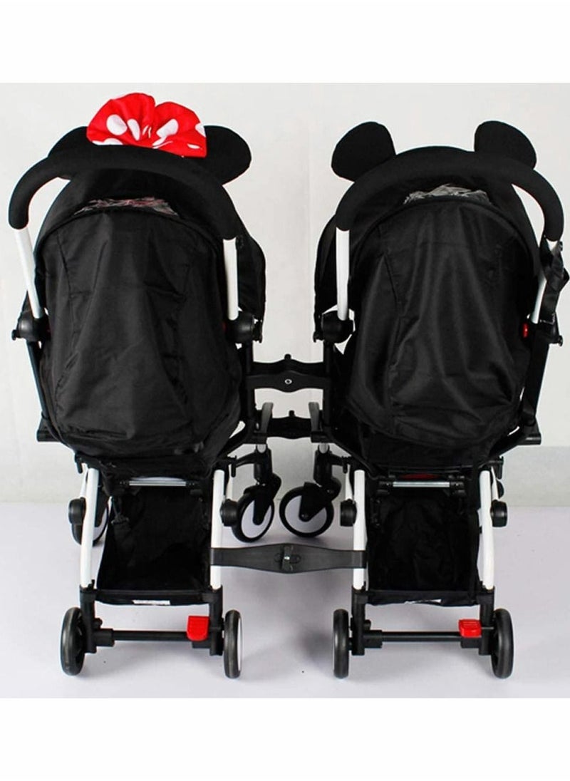 SYOSI - Stroller Connectors for Babyzen YOYO2 YOYO+ Strollers, Twin Strollers Connector for Toddlers, Twin Baby Stroller Connect Adapter, Turns Two Single Strollers into a Double Stroller - Image 1