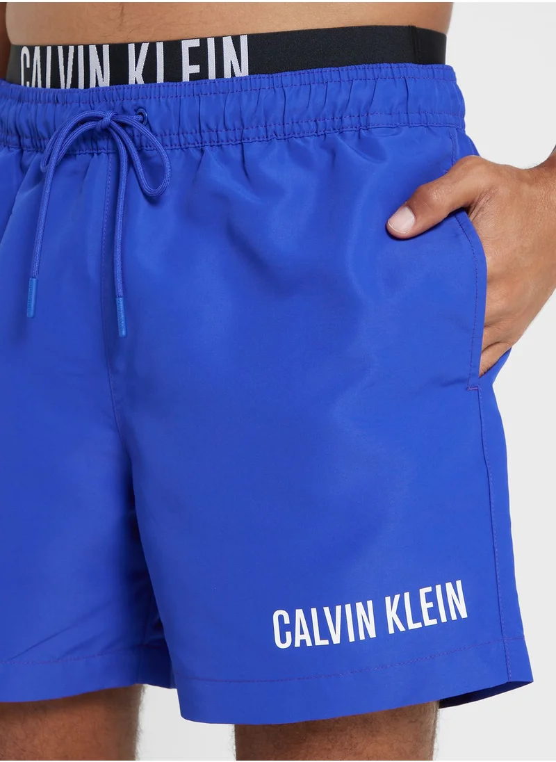 CALVIN KLEIN Logo Drawstring Swim Shorts