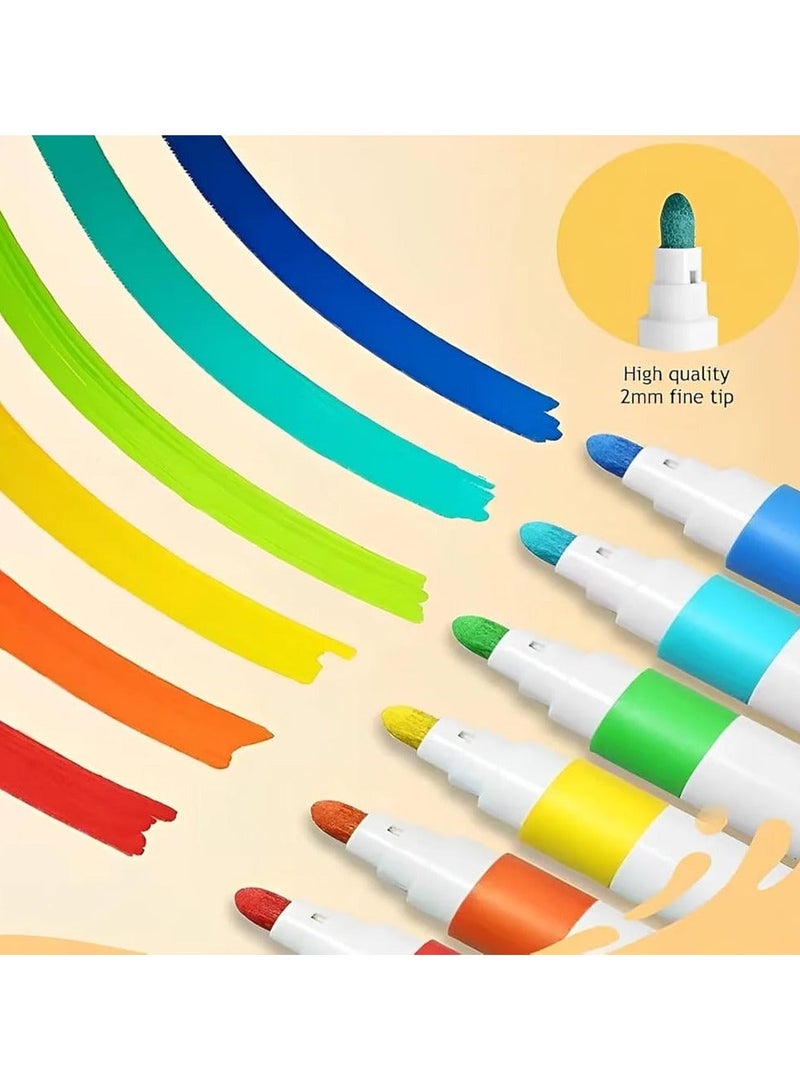 swasto Acrylic Painting Marker Pens Set of 100 Colors Water Based, Acrylic Markers Set, Fine Tip for Card, Rock, Ceramic, Glass, Stone, Wood, Fabric, Canvas, Metal - Image 5