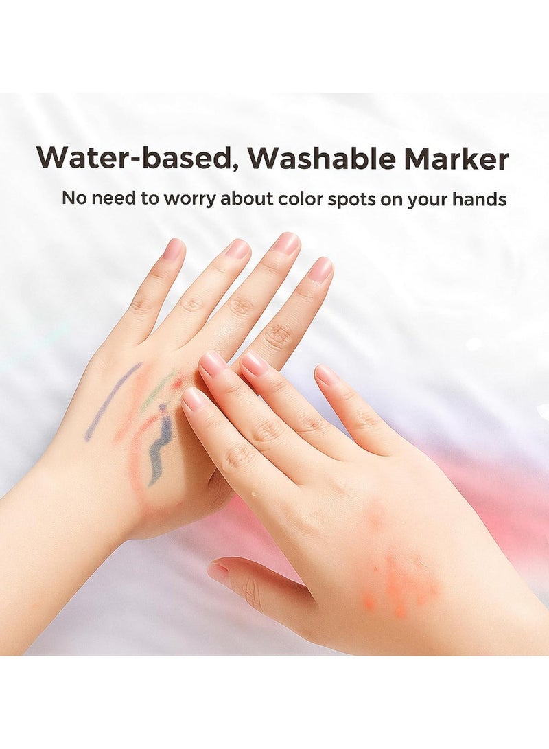 swasto Acrylic Painting Marker Pens Set of 100 Colors Water Based, Acrylic Markers Set, Fine Tip for Card, Rock, Ceramic, Glass, Stone, Wood, Fabric, Canvas, Metal - Image 3