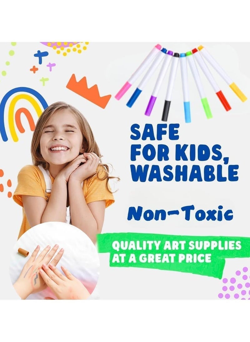 swasto Acrylic Painting Marker Pens Set of 100 Colors Water Based, Acrylic Markers Set, Fine Tip for Card, Rock, Ceramic, Glass, Stone, Wood, Fabric, Canvas, Metal - Image 2