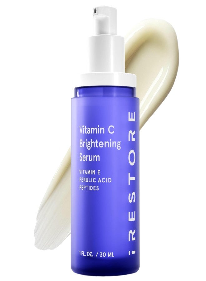 iRestore Vitamin C Brightening Serum – Anti Aging Face Serum with 15% Ascorbic Acid, Vitamin E, Ferulic Acid, Peptide Complex & Hyaluronic Acid (Pack of 1) - Image 1