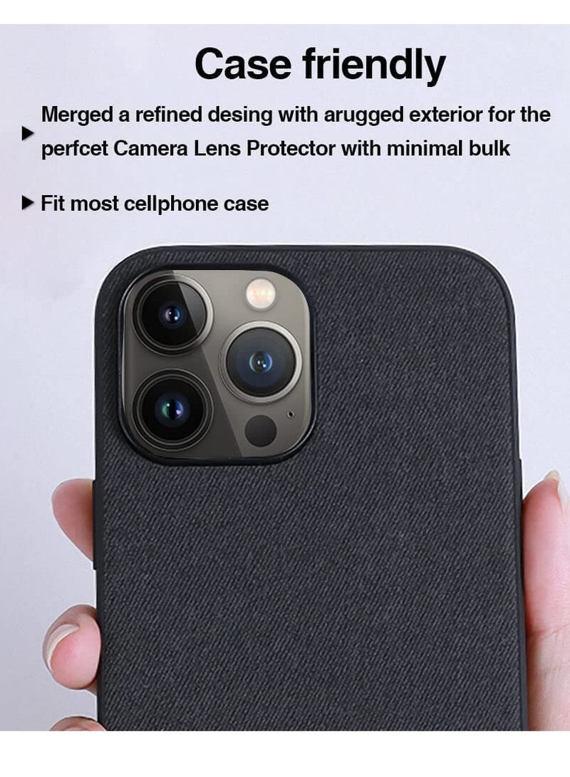 for iPhone 14 Pro - iPhone 14 Pro Max Camera Lens Protector, 9H Tempered Glass Camera Cover Screen Protector Metal Individual Ring for iPhone 14Pro 6.1 inch iPhone 14 ProMax 6.7 inch (Graphite Gray)  - Image 4