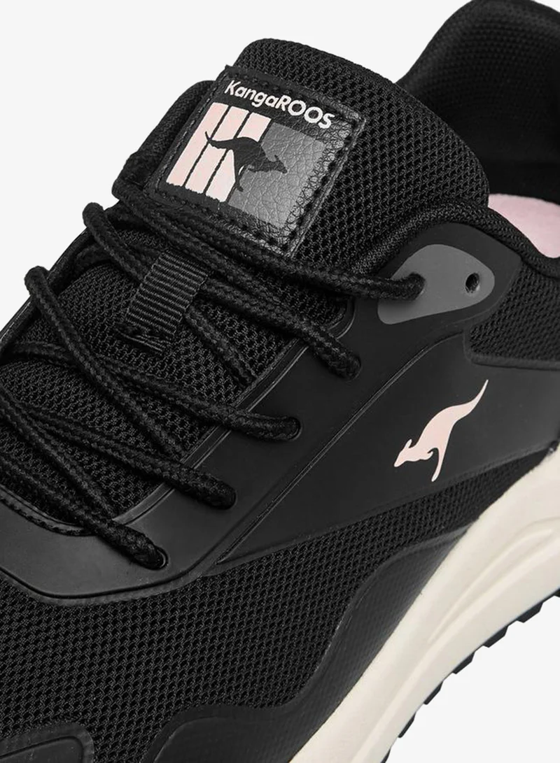 kangaROOS BLACK Women Lace-Up Sports Shoes for Women | Best Price UAE