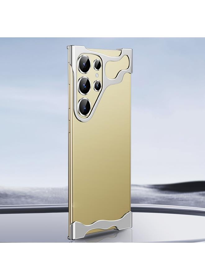 اس-توب جراب لهاتف Samsung Galaxy S23 Ultra 5G، جراب معدني بدون إطار مع وسادة زاوية مع غشاء عدسة - Image 1