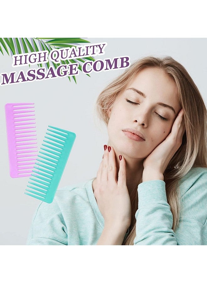 Maple مشط شامبو تفكيك الشعر بأسنان عريضة من مابل - مشط زى للنساء والرجال - مجموعة متعددة الألوان، عبوة من 4 - Image 2