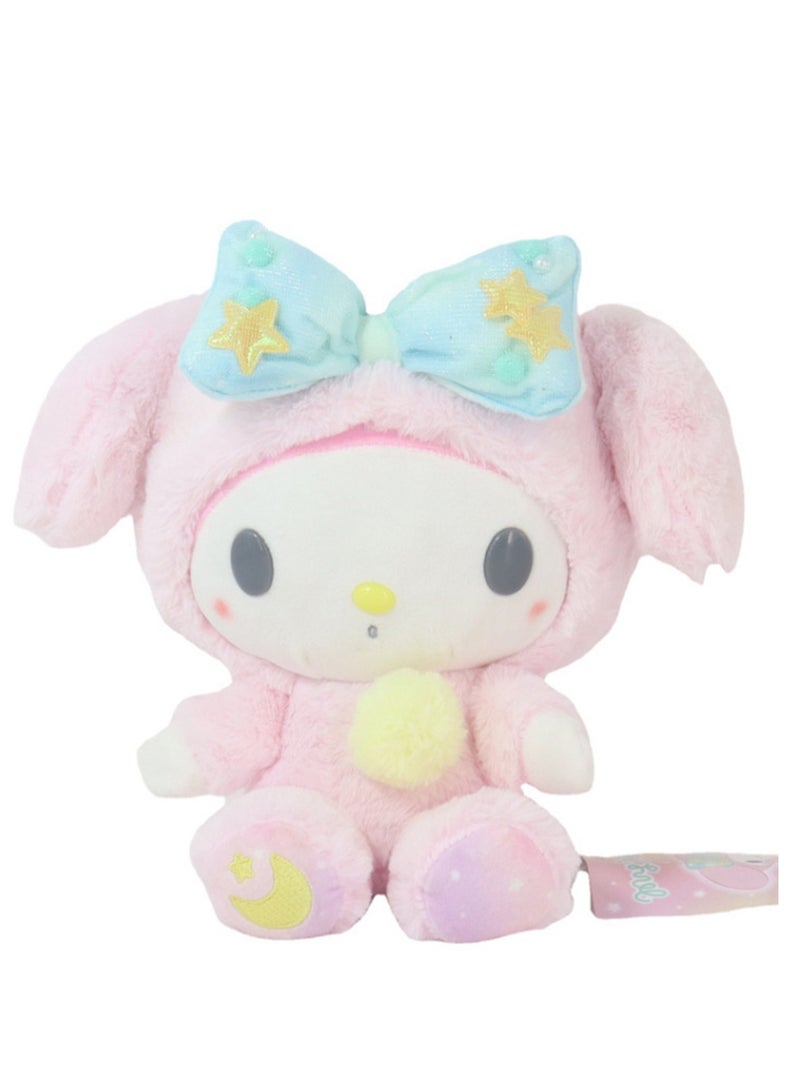 (My Melody)20cm Pajamas with Hat Cute Plush Toy Doll Birthday Gift  - Image 1