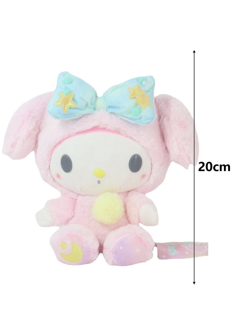 (My Melody)20cm Pajamas with Hat Cute Plush Toy Doll Birthday Gift  - Image 2