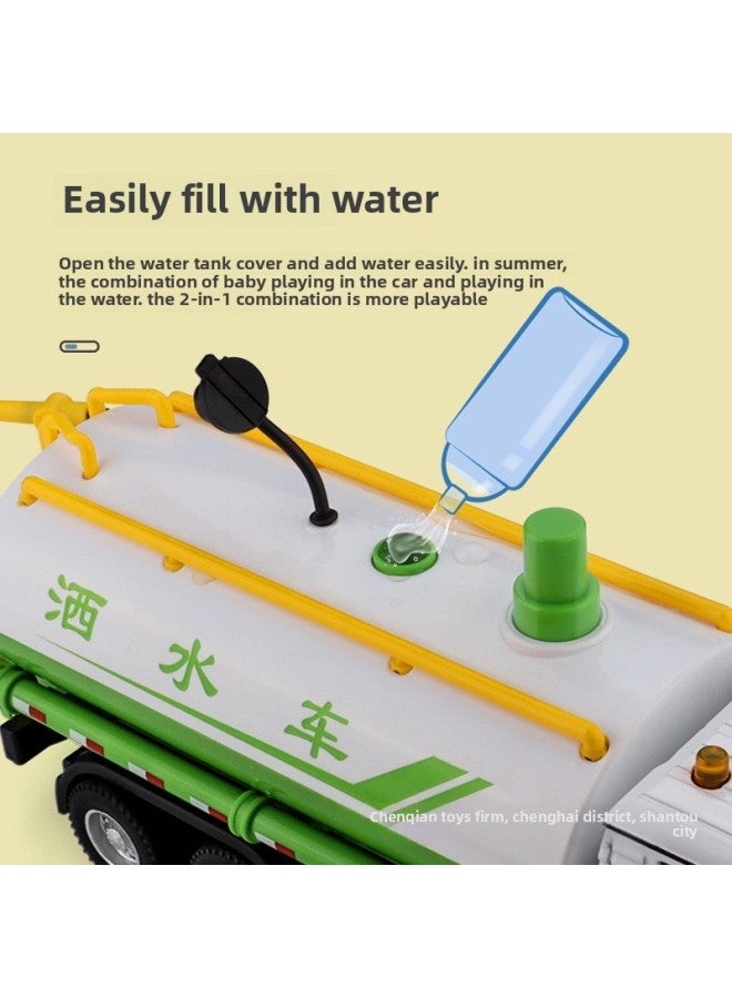 American International 1:43 City Sanitation Alloy Sprinkler Model Spray Water Road Cleaning Boy Toy Car-Color:1:50 Engineering Excavator-Boxed