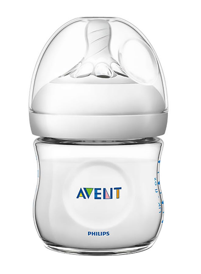 Philips Avent Closer To Nature Baby Feeding Bottle, anti-colic, BPA And Phthalate Free, Soft Nipple - Clear, 125 Ml - Image 2